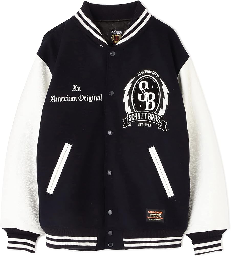 Amazon.co.jp: [Schott NYC] [ショット] MELTON STADIUM JACKET