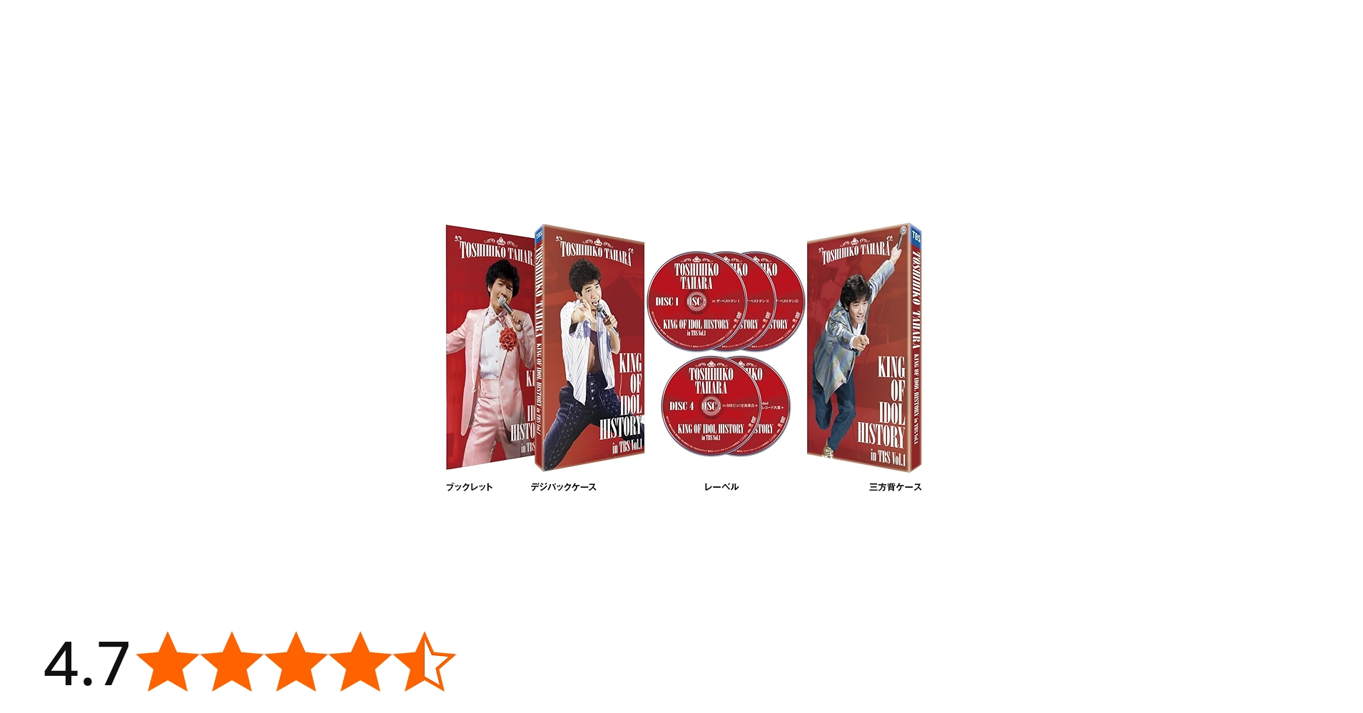 Amazon.co.jp: KING OF IDOL HISTORY in TBS Vol.1 (5枚組) [DVD