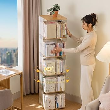 Amazon｜[VANDROUP] 360度回転 透明 取り出しやすく お部屋に