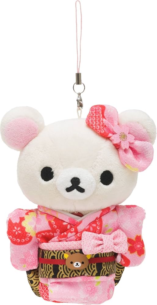 Amazon.co.jp: Rilakkuma (リラックマ) 着物 ぬいぐるみ ぶらさげ