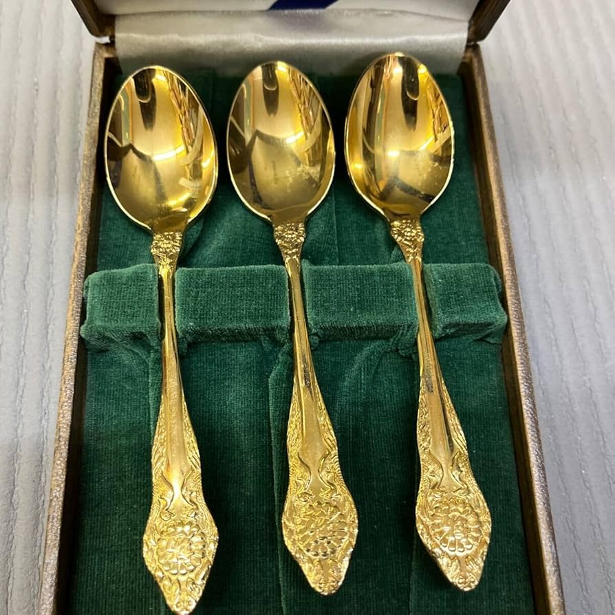 Amazon.co.jp: A6-136 叙勲記念 スプーン 金メッキ : ホーム＆キッチン