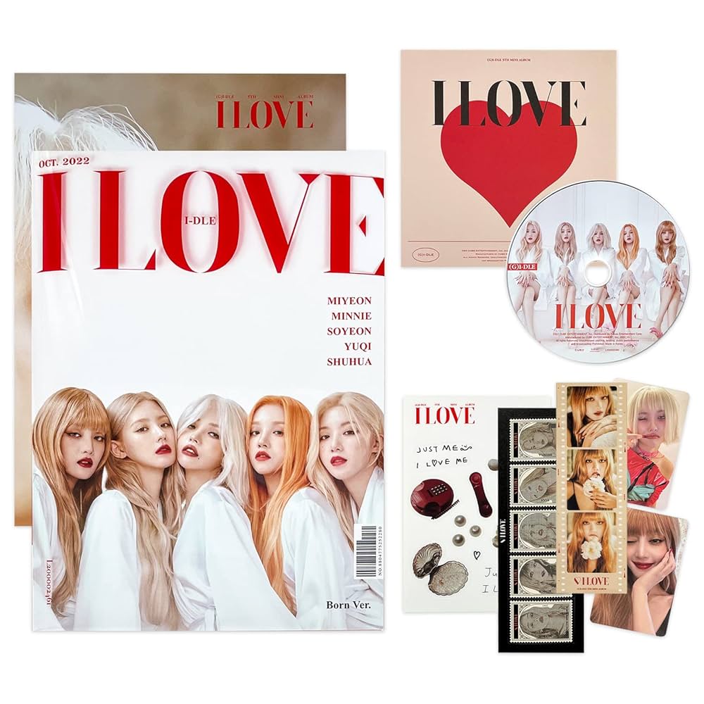 Amazon.co.jp: (G)-IDLE - ミニ5集 [I LOVE] (Born Ver.) パッケージ +