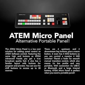 Amazon.com: Blackmagic Design ATEM Micro Live Stream Switcher