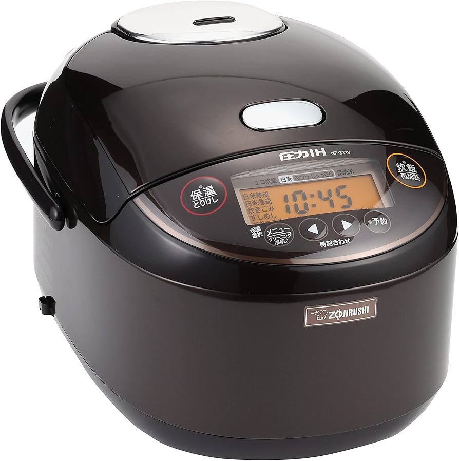 Amazon | 象印マホービン 炊飯器 1升 ダークブラウン NP-ZT18-TD