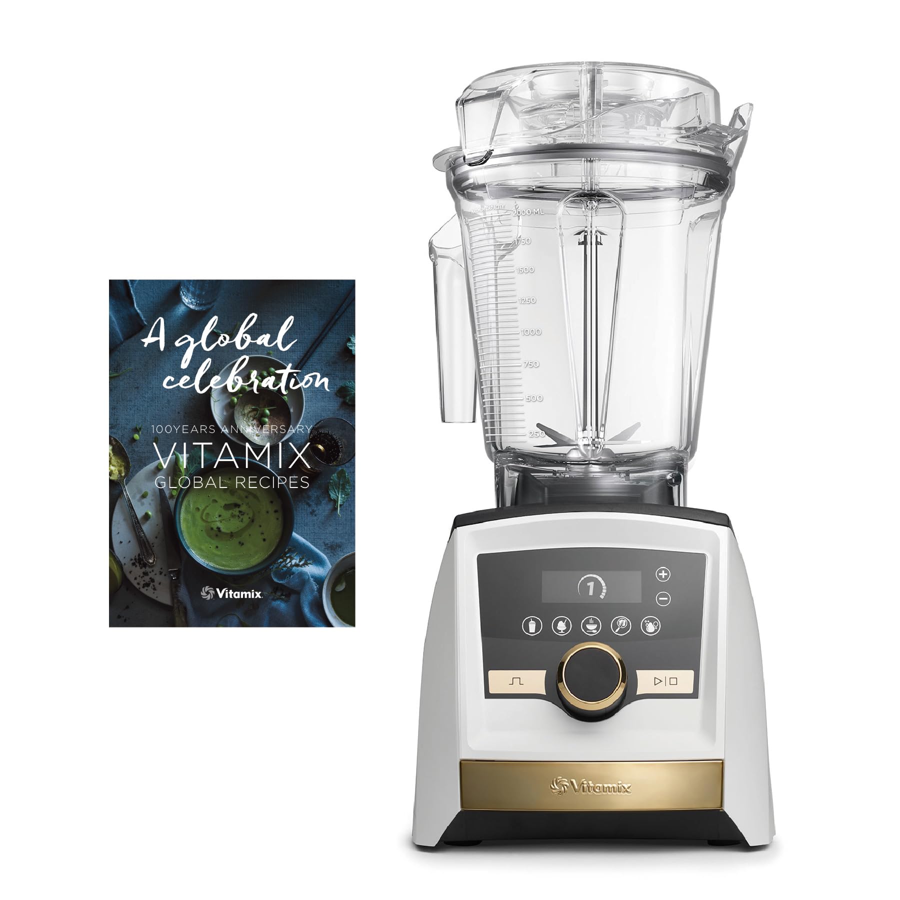 Amazon | 【公式】Vitamix A3500i ホワイト ミキサー 限定特典付き 1台