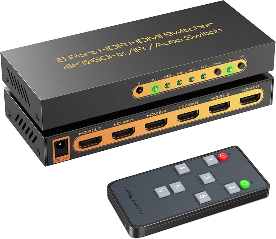 Amazon | HDMI2.0切替器 5入力1出力【PS5/PS4/Nintendo Switch動作確認