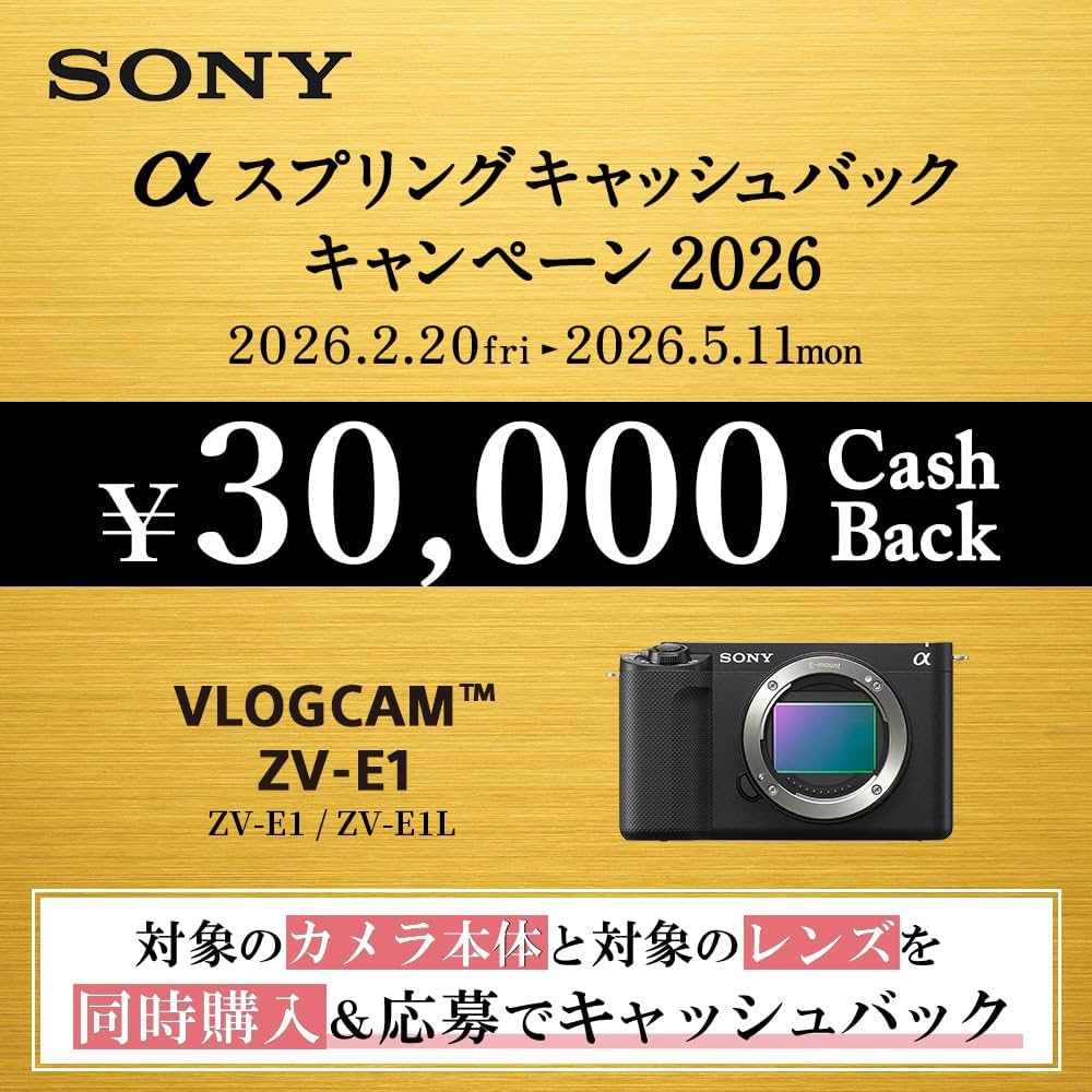 Amazon | ソニー / Vlog用カメラ / レンズ交換式VLOGCAM / フルサイズ