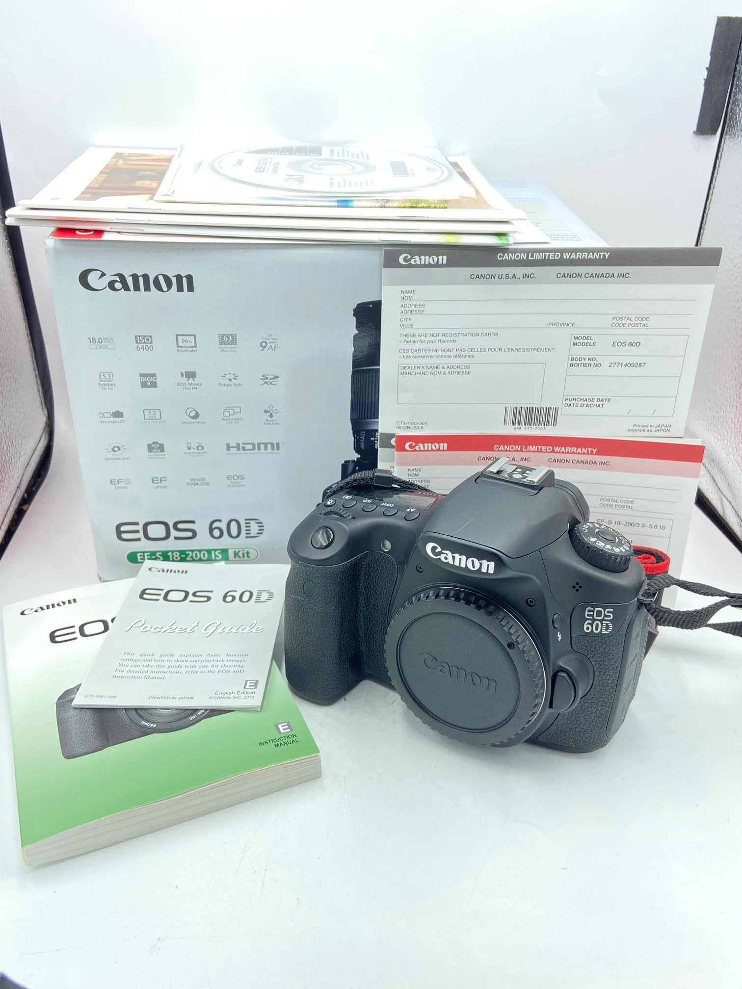 Amazon.com : Canon EOS 60D 18 MP CMOS Digital SLR Camera Body Only