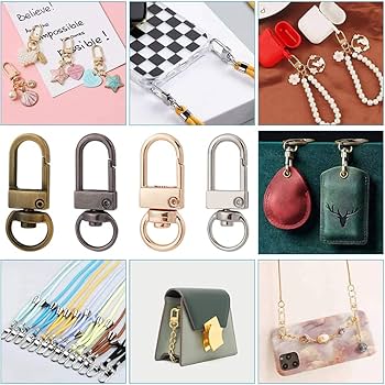 Amazon.com: PH PandaHall Key Chain Clips, 16 Pieces 4 Colors Metal