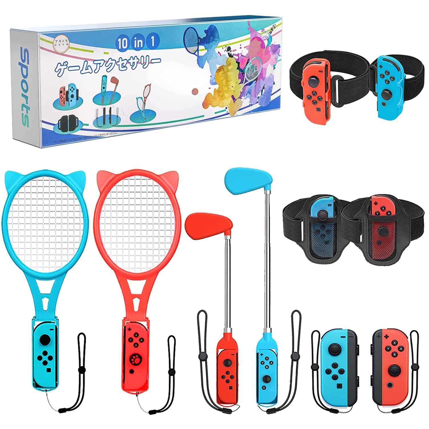 Amazon.co.jp: ANTIJI 新登場【10 in 1セット】Switch Sports