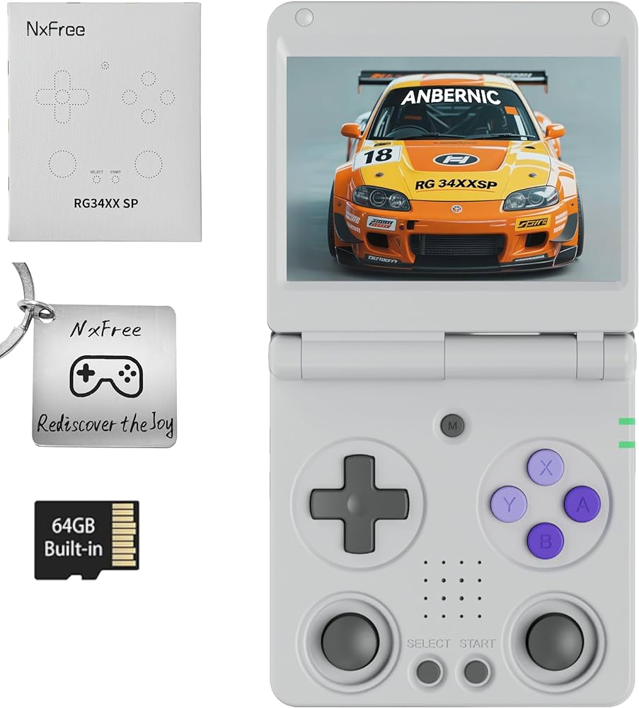 Amazon.com: Anbernic RG34XXSP Retro Gaming Console – Flip Design