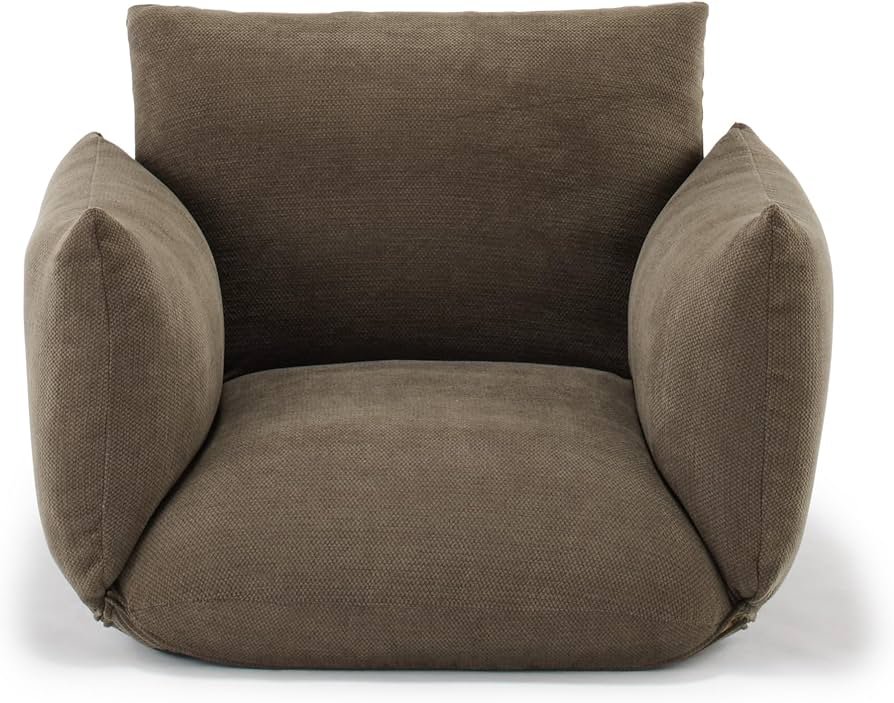 Amazon｜無印良品 リクライニング フロアソファ 1シーター ブラウン