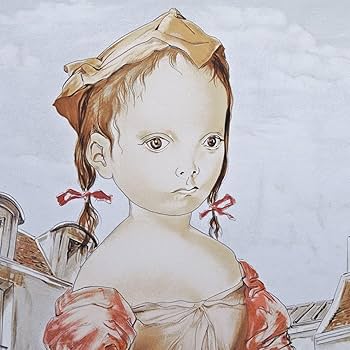 Amazon.co.jp: 藤田嗣治 猫と二人の少女 人物画 女の子 子供 版画 絵画
