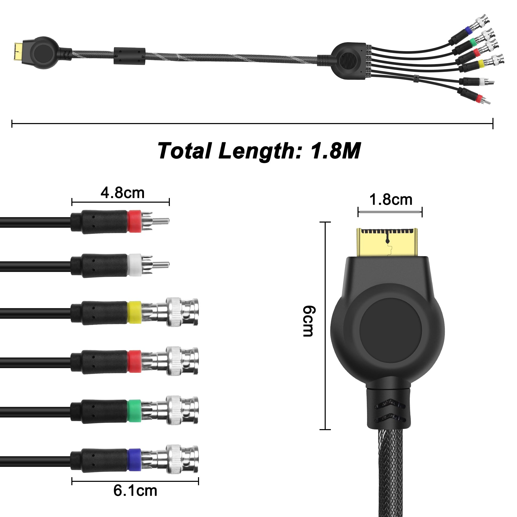Amazon.co.jp: MEIRIYFA PS2 PS3コンポーネント AVケーブル オーディオ