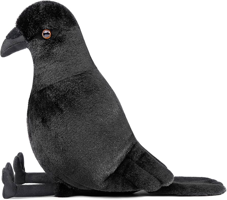Amazon.co.jp: ZHONGXIN MADE カラス ぬいぐるみ 鳥おもちゃ ブラッの