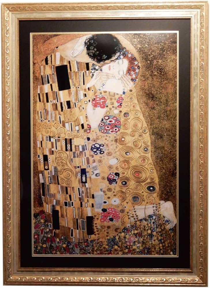 クリムト The Kiss ザ・キス 壁掛け 大判 絵画 額縁 クリムト The Kiss