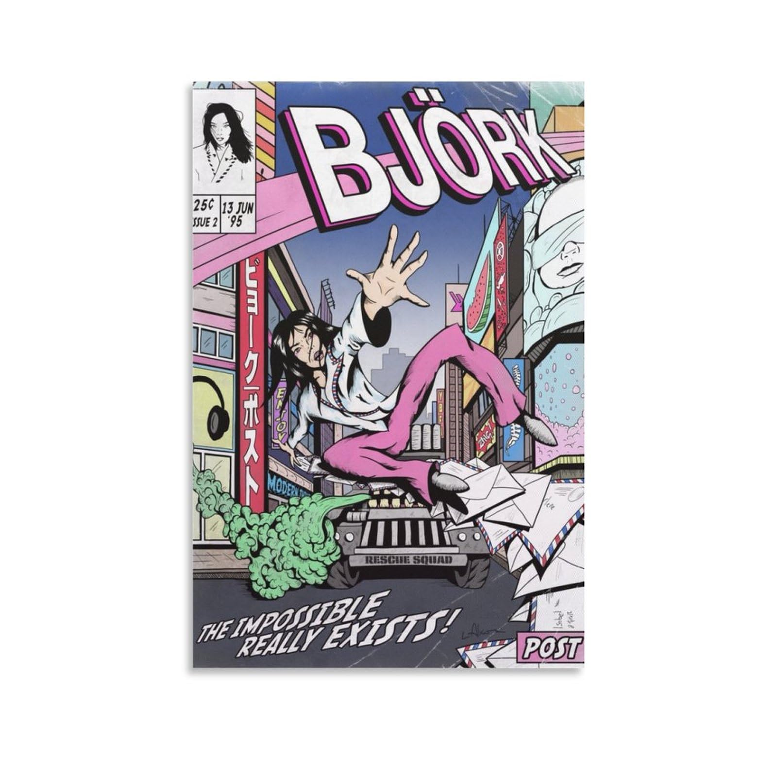 Amazon.com: Björk Post Canvas Poster Bedroom Decoration Landscape