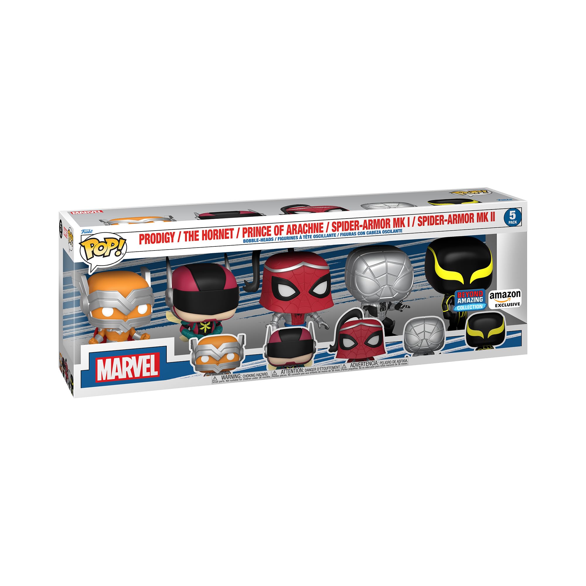 Amazon.com: Funko Pop! Marvel: Spider-Man: Beyond Amazing 5 Pack
