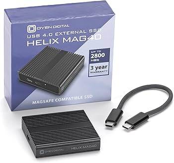 Amazon.com: Oyen Digital Helix Mag40 4TB USB4 Portable Magnetic