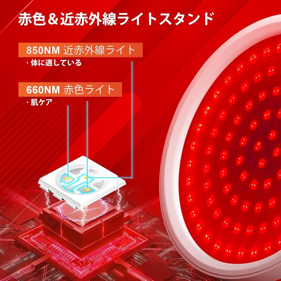 Amazon.co.jp: Heathredy 赤外線ライトレッドライト赤色ledライト