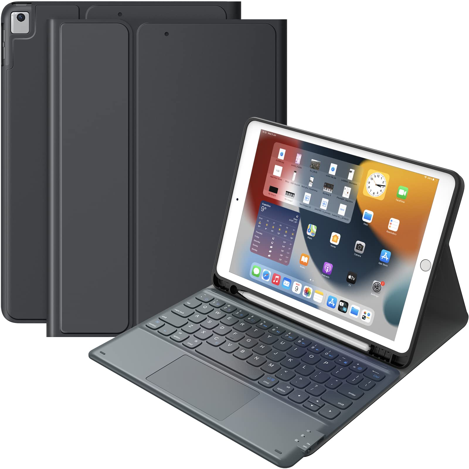 Amazon.com: CHESONA for iPad Keyboard 9th Generation 10.2 inch