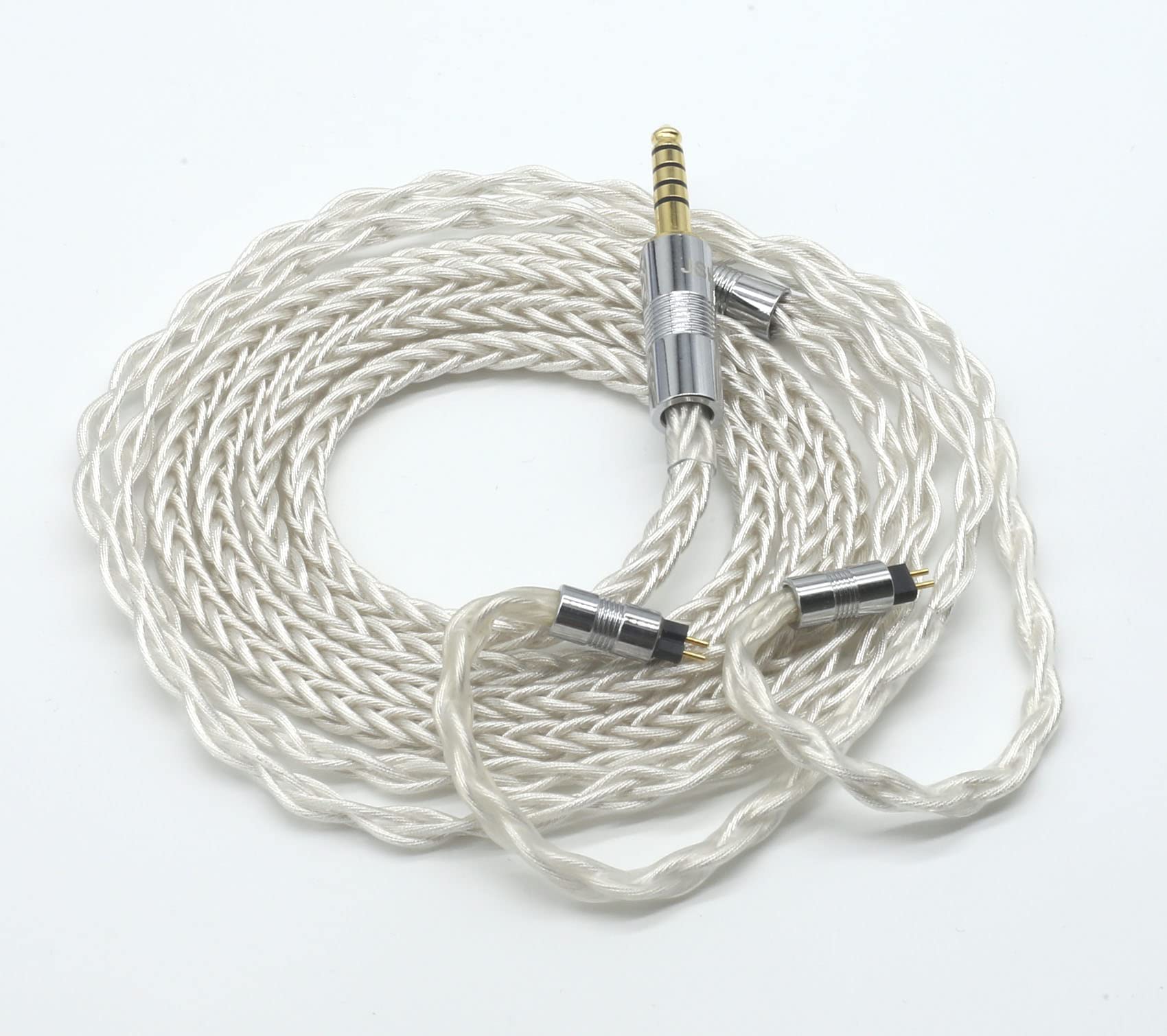 Amazon | 【JSHiFi-白龍】2pin4.4mm 8芯単結晶銅銀メッキリケーブル