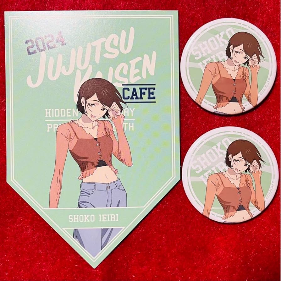 Amazon.co.jp: 呪術廻戦カフェ 呪カフェ 家入硝子 ランダム 缶バッチ2