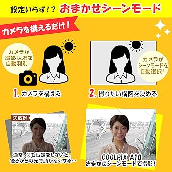 Amazon | Nikon デジタルカメラ COOLPIX A10 シルバー 光学5倍ズーム