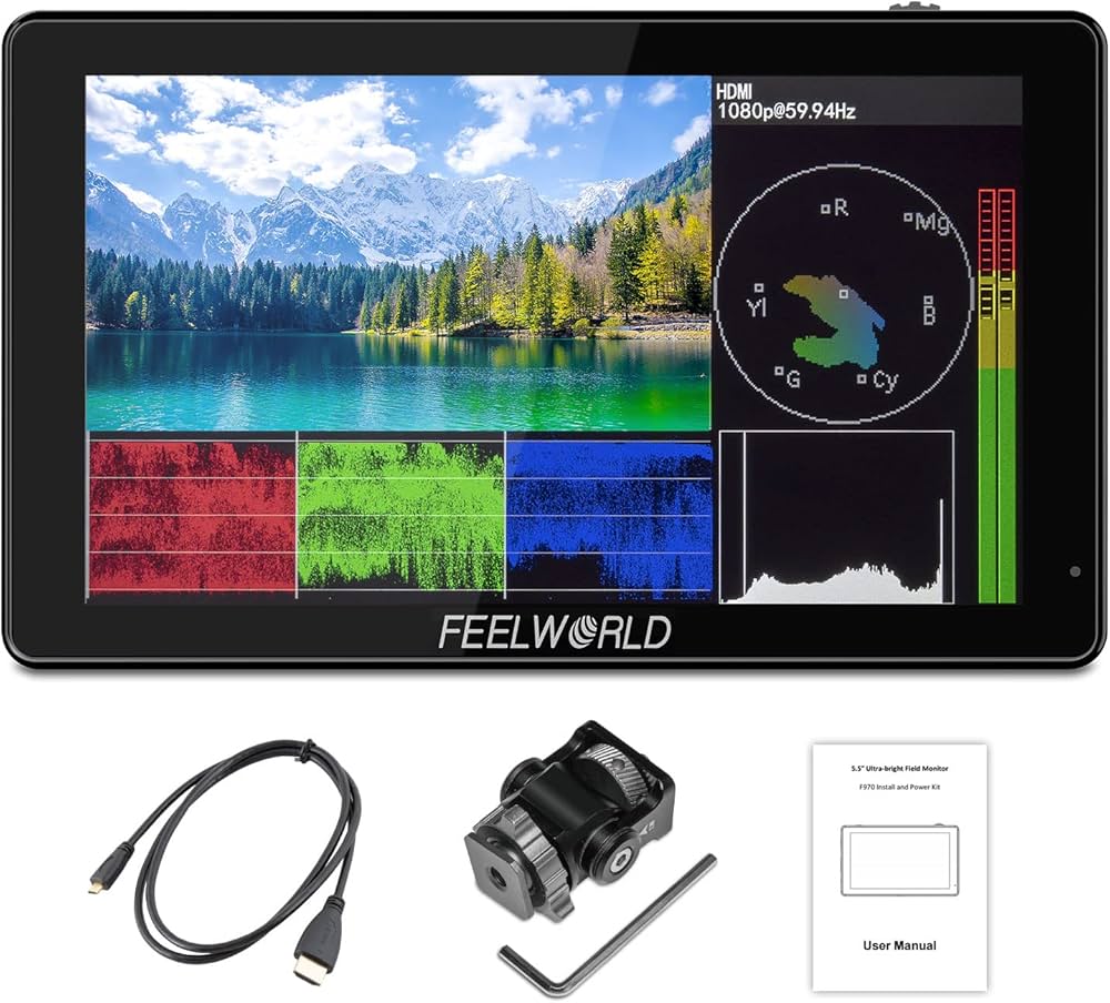 Amazon | FEELWORLD LUT5 5.5インチ超高輝度 3000nitタッチスクリーン