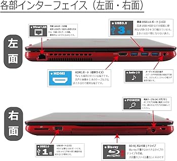 Amazon.co.jp: Fujitsu LIFEBOOK AH53/A3 FMVA53A3RG Windows10