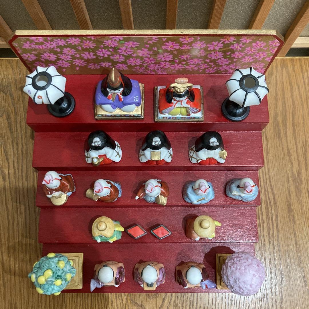 貴重❗️瀬戸焼 川本正義作 陶製 雛人形 ケース付き‼️ 貴重❗️瀬戸焼