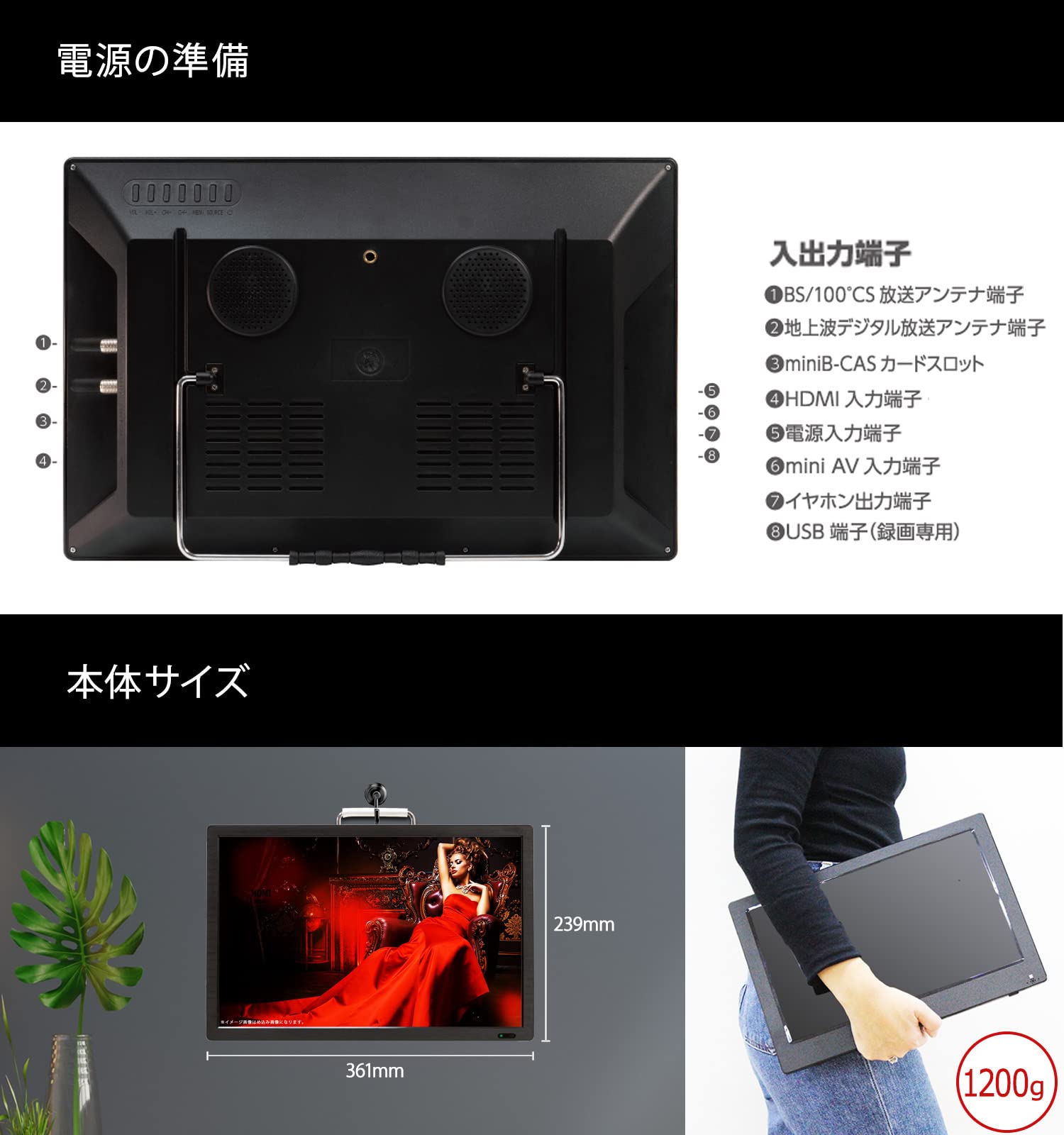 Amazon | TokyoDeco 15インチ 液晶テレビ 地上・BS・110度CSデジタル