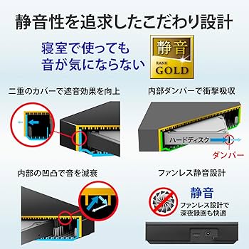 Amazon | アイ・オー・データ IODATA 外付けHDD テレビ録画用 6TB 大