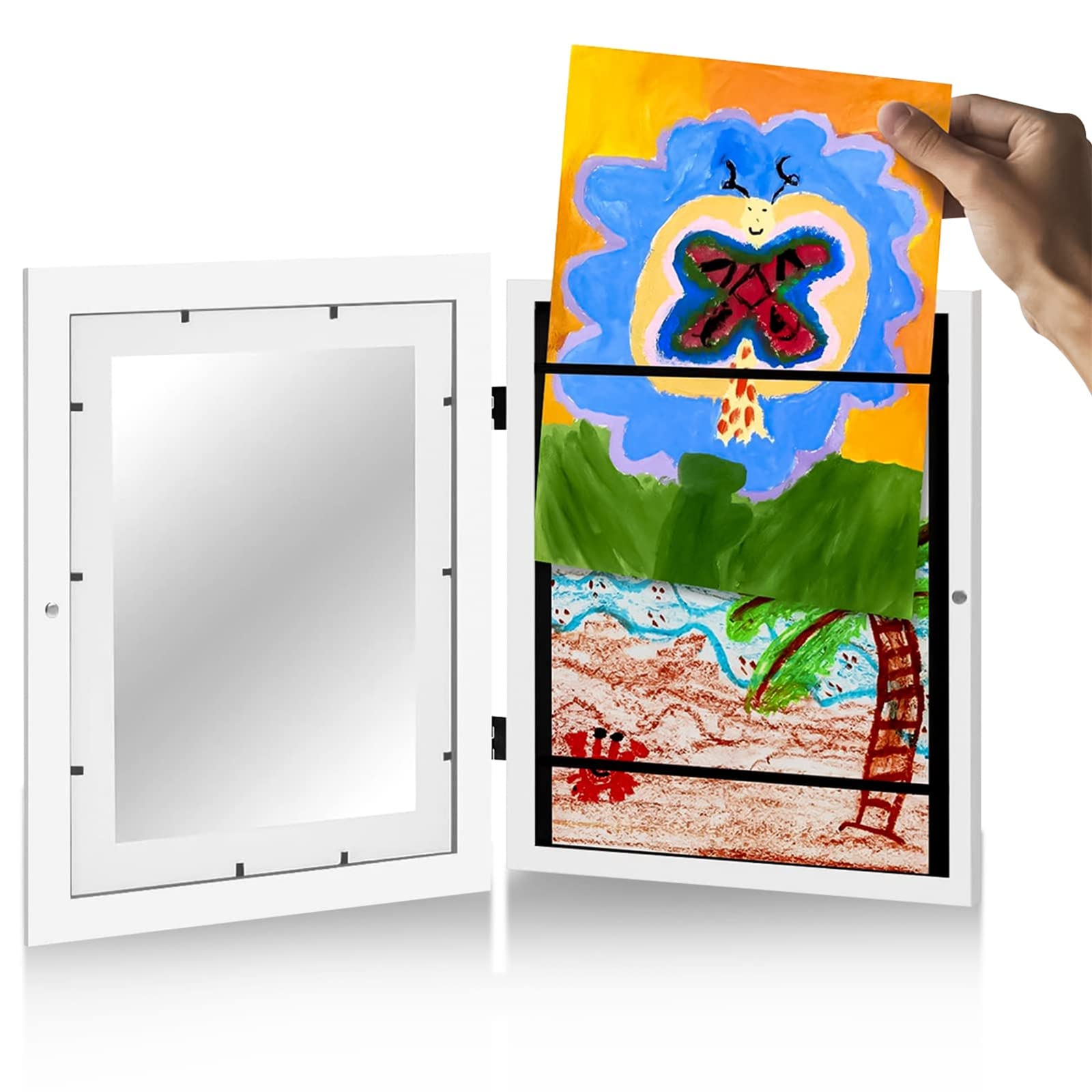 Amazon.co.jp: Volurokyアートフレーム 子供の絵 を飾る 保存用 額縁