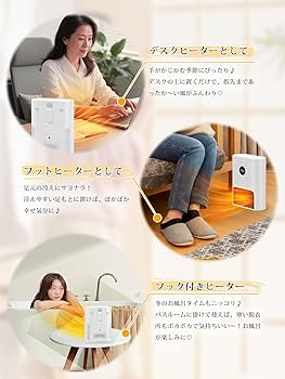 Amazon | ヒーター 壁掛け 【人感センサー付き・ECOモード・2秒速暖