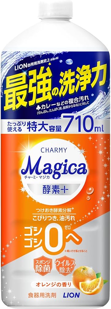 Amazon.co.jp: CHARMY Magica 酵素+ オレンジの香り つめかえ用 大型