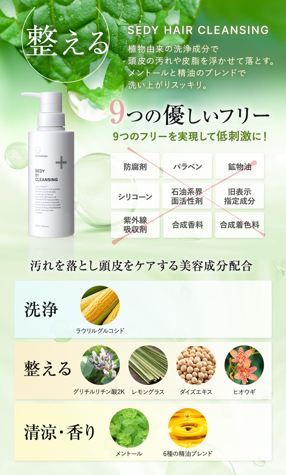 Amazon | Co-medical+ SEDY01 クレンジング 300mL 頭皮クレンジング