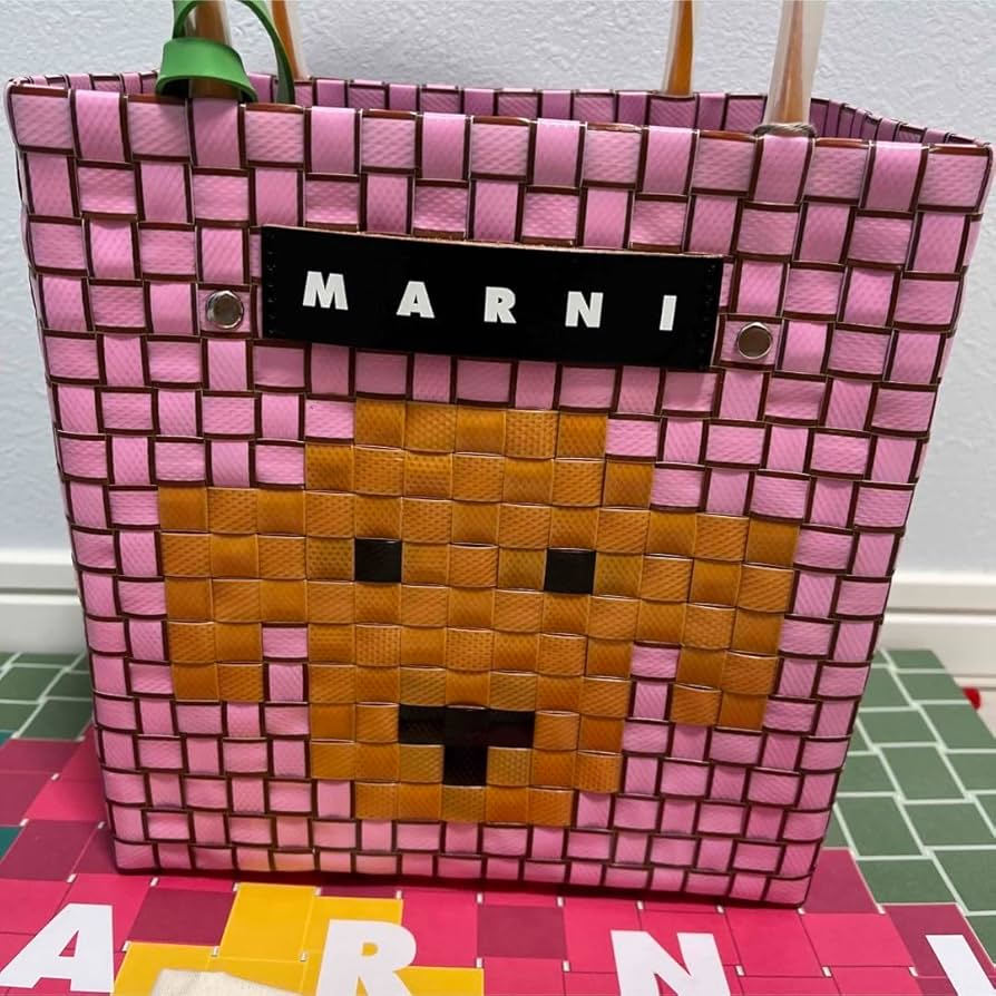 Amazon.co.jp: ピンクドッグ マルニマーケット マルニ カゴバッグ 犬