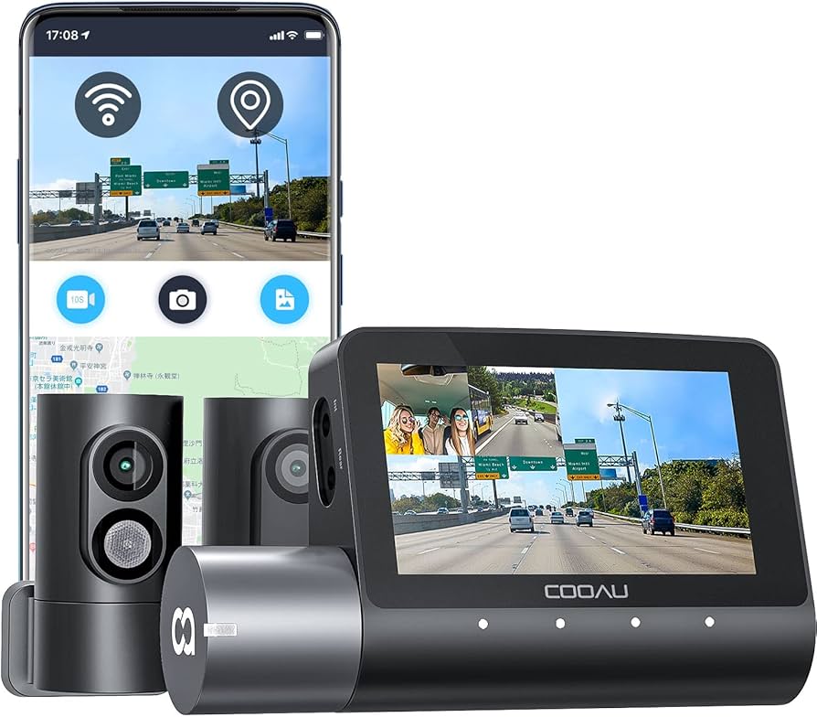 Amazon.co.jp: 3カメラ全方位録画 ドライブレコーダー 2.5K COOAU