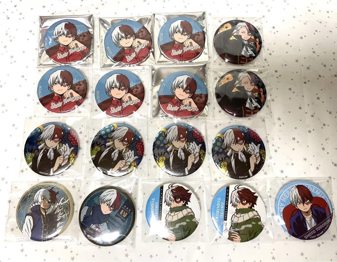 Amazon.co.jp: ヒロアカ 轟焦凍 缶バッジ セット G4WS2 : おもちゃ