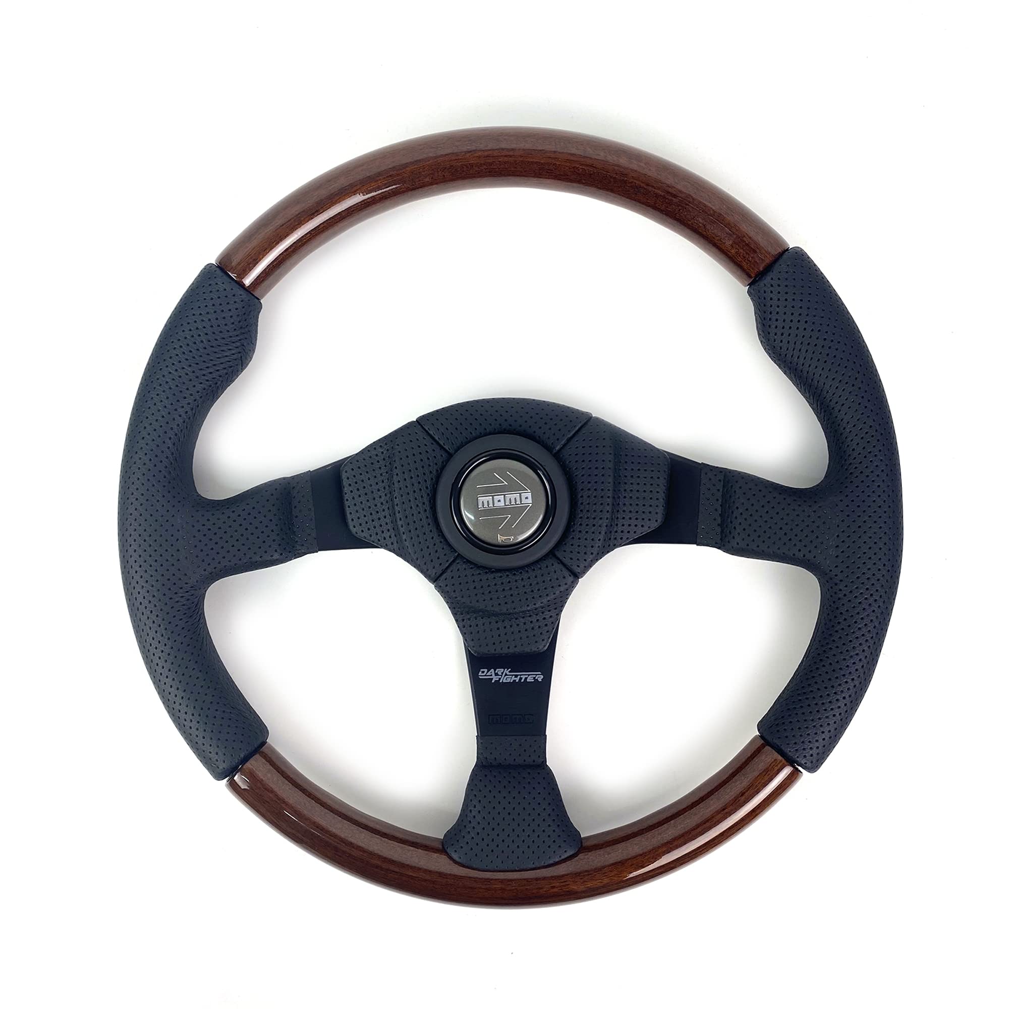 MOMO VDFIGHTER35W Dark Fighter Wood 35 Steering Wheel, Steering