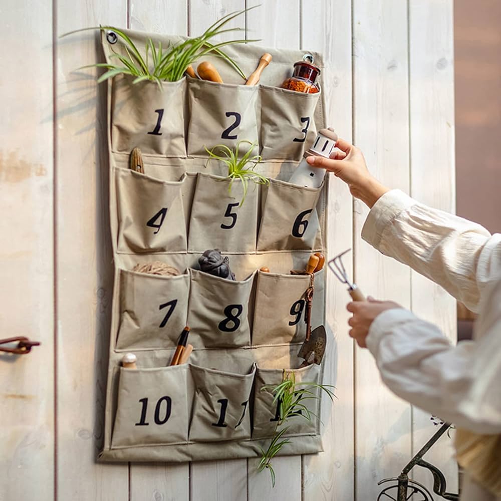 Amazon｜ウォールポケット 壁掛け 収納 収納ポケット 大容量 12