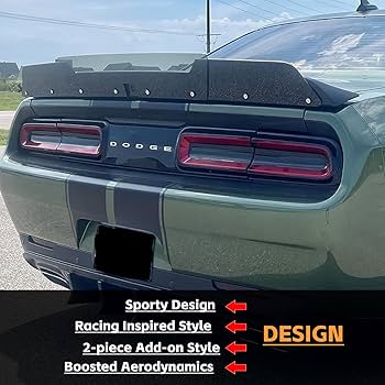 Amazon | リアウィッカービルスポイラー ダッジチャレンジャー2015