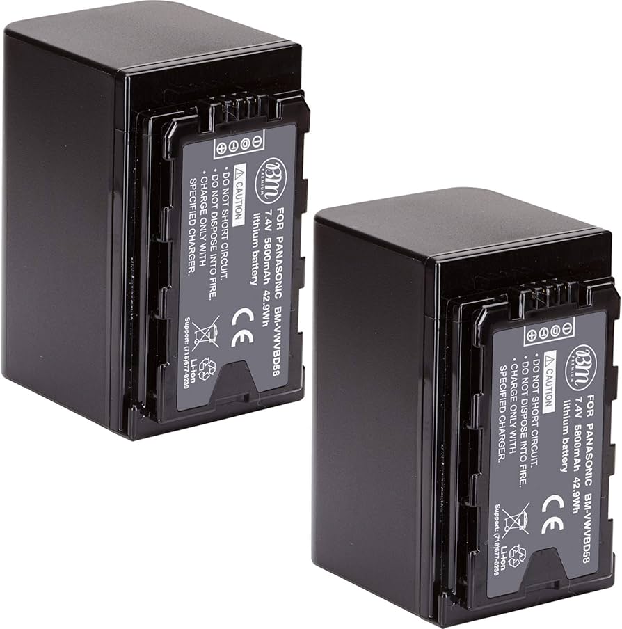Amazon.com: BM Premium 2 Pack of VW-VBD58 Batteries for Panasonic