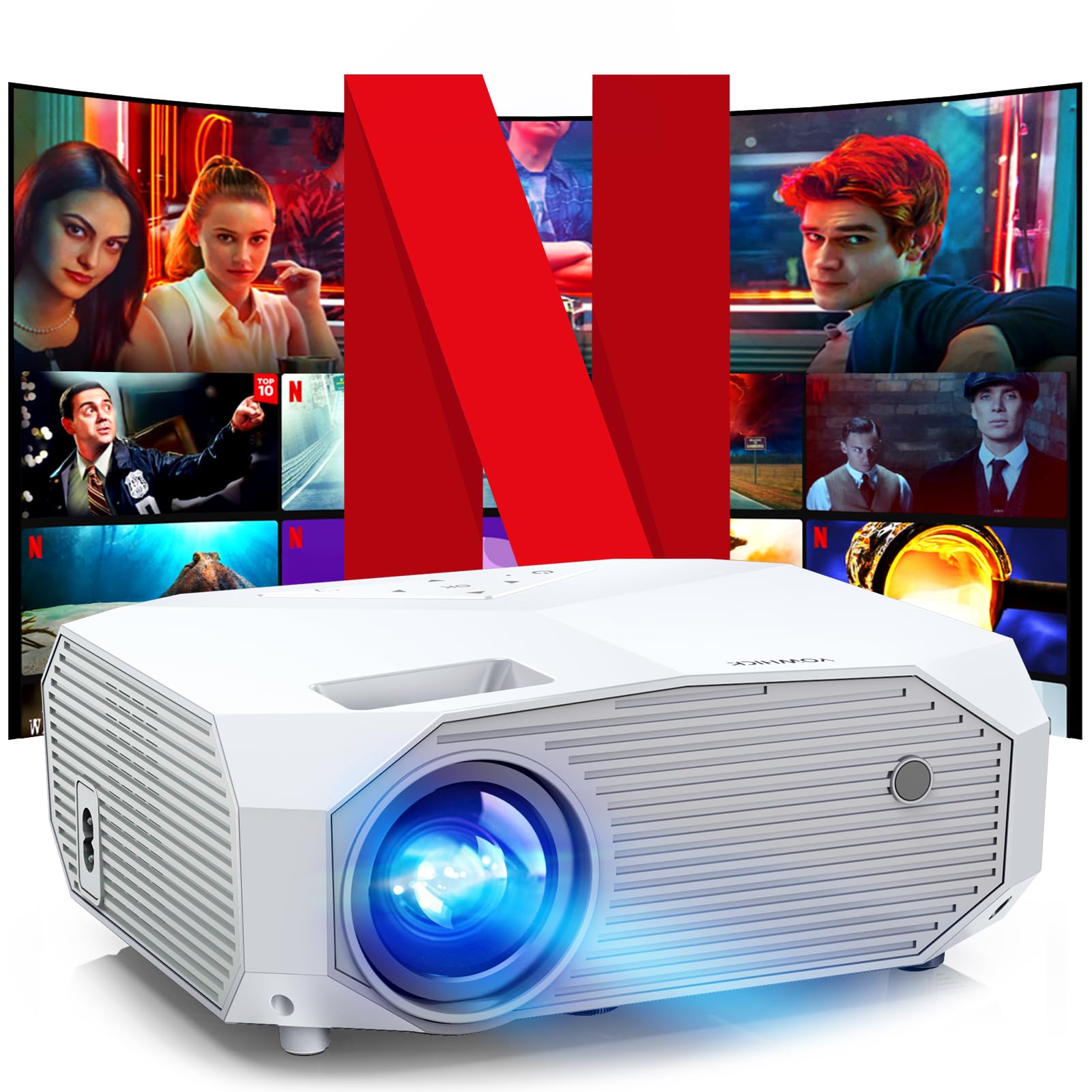 Amazon.co.jp: YOWHICK プロジェクター 家庭用 小型 【1080Pネイティブ