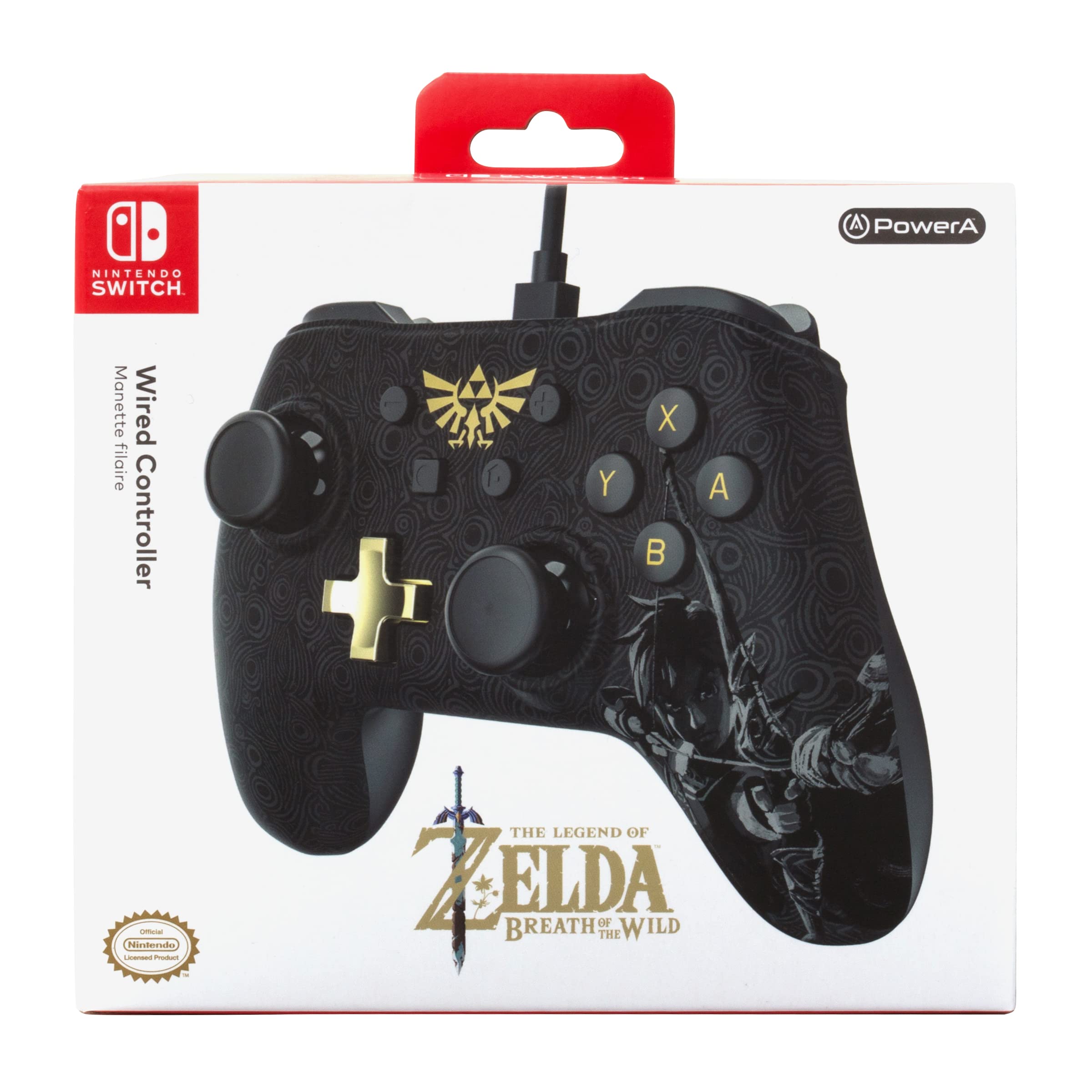 PowerA Nintendo Switch Wired Controller - Zelda: Breath of The