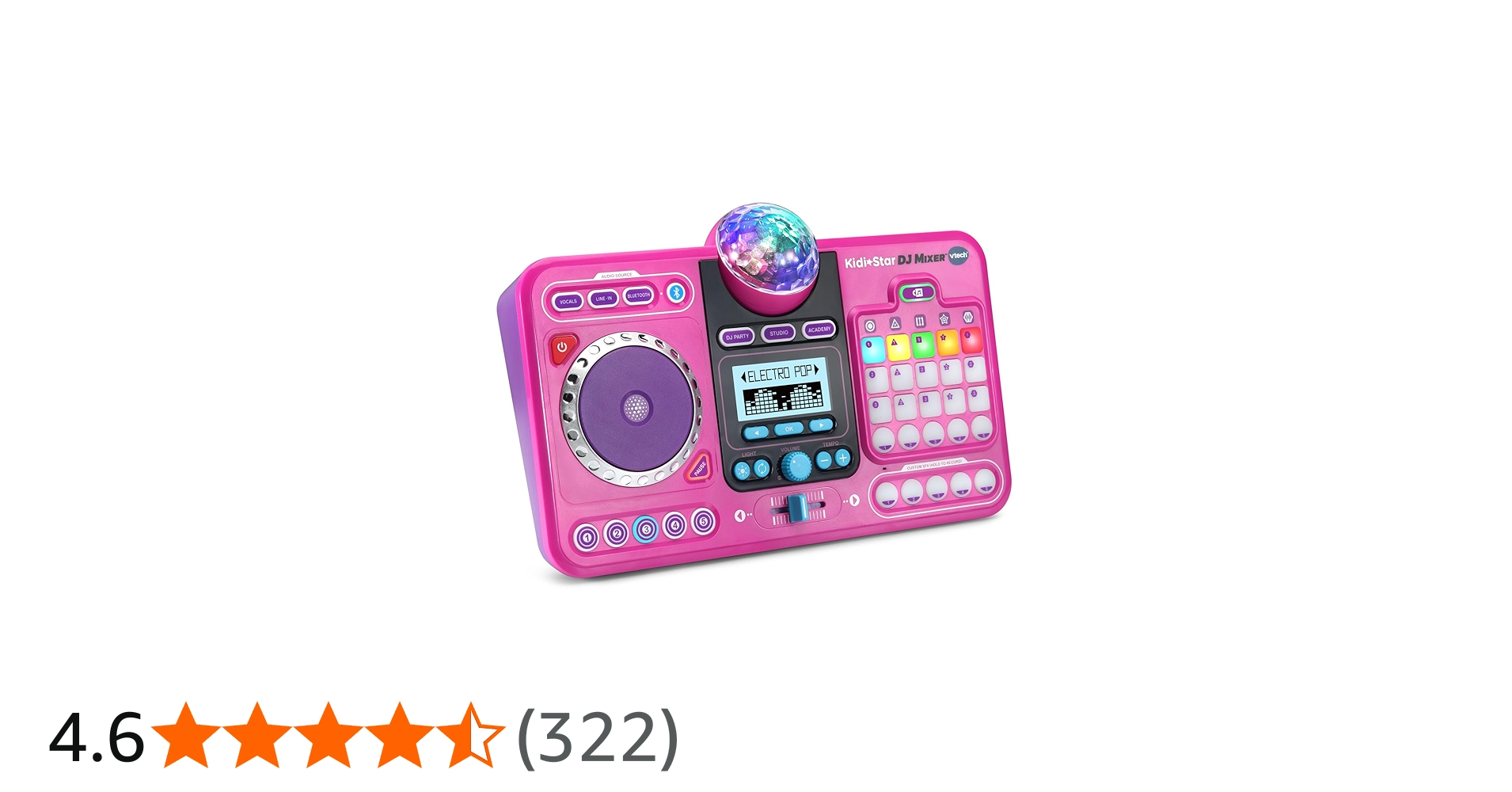 Amazon.co.jp: VTech Kidi Star DJミキサー、ピンク : 楽器・音響機器