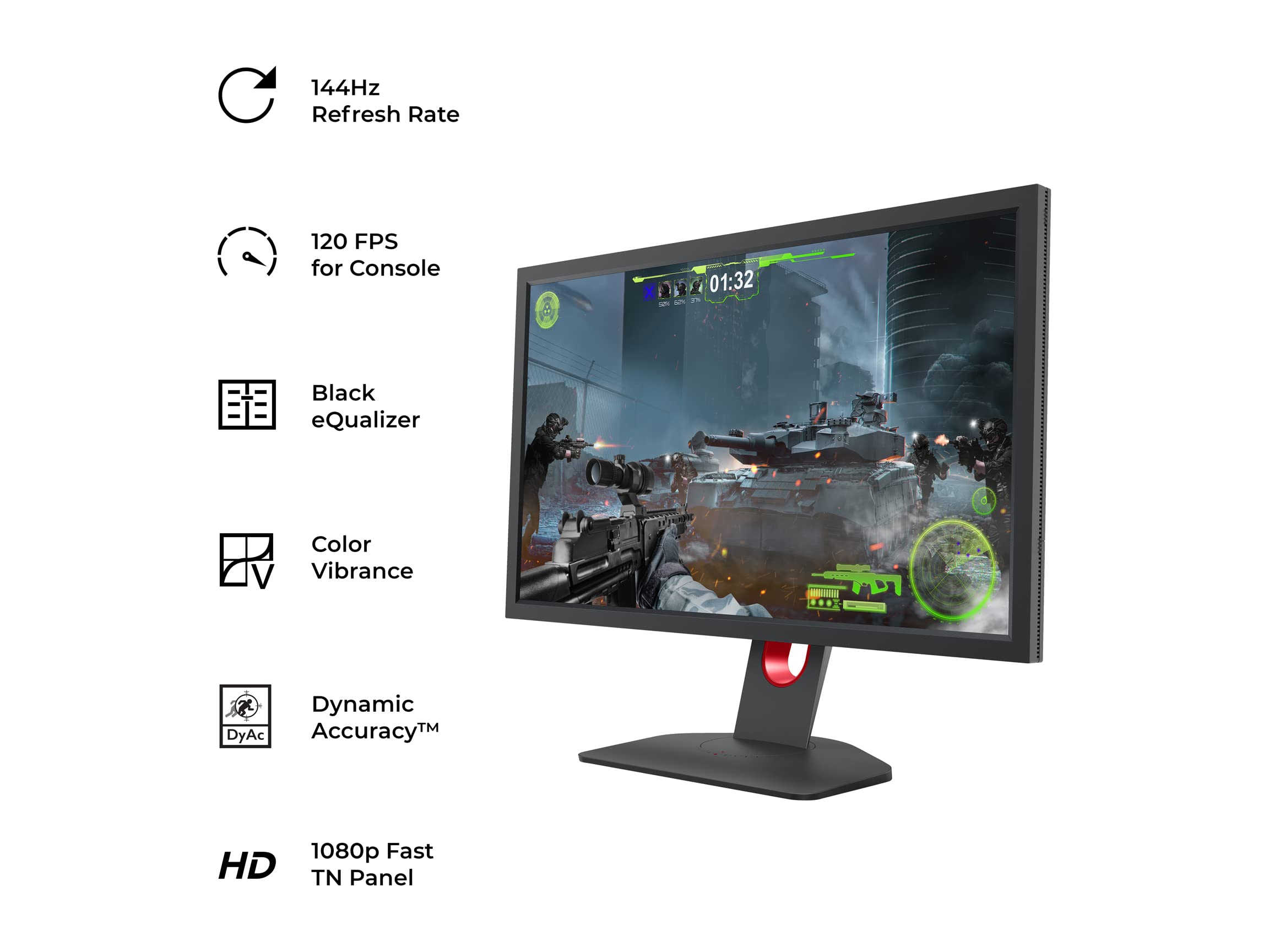 BenQ Zowie XL2411K 24 Inch 144Hz Gaming Monitor | 1080P | Smaller