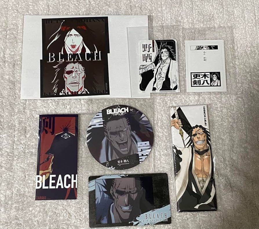 Amazon | BLEACH 更木剣八 FC限定ステッカー 絵札缶 スナマイ 他 8点
