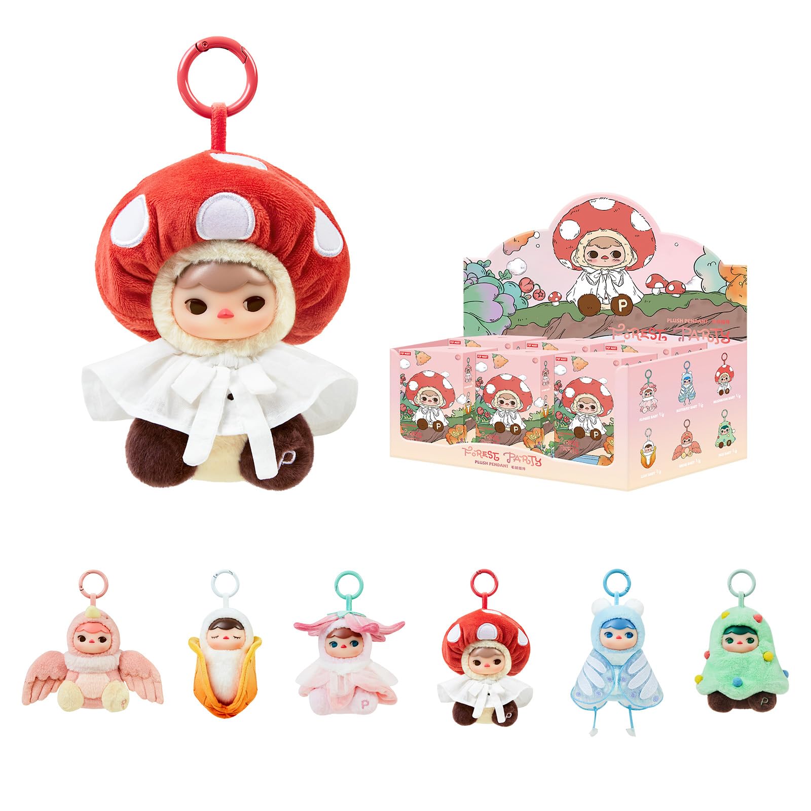 POP MART PUCKY Forest Party Vinyl Plush Pendant Blind Box Figures